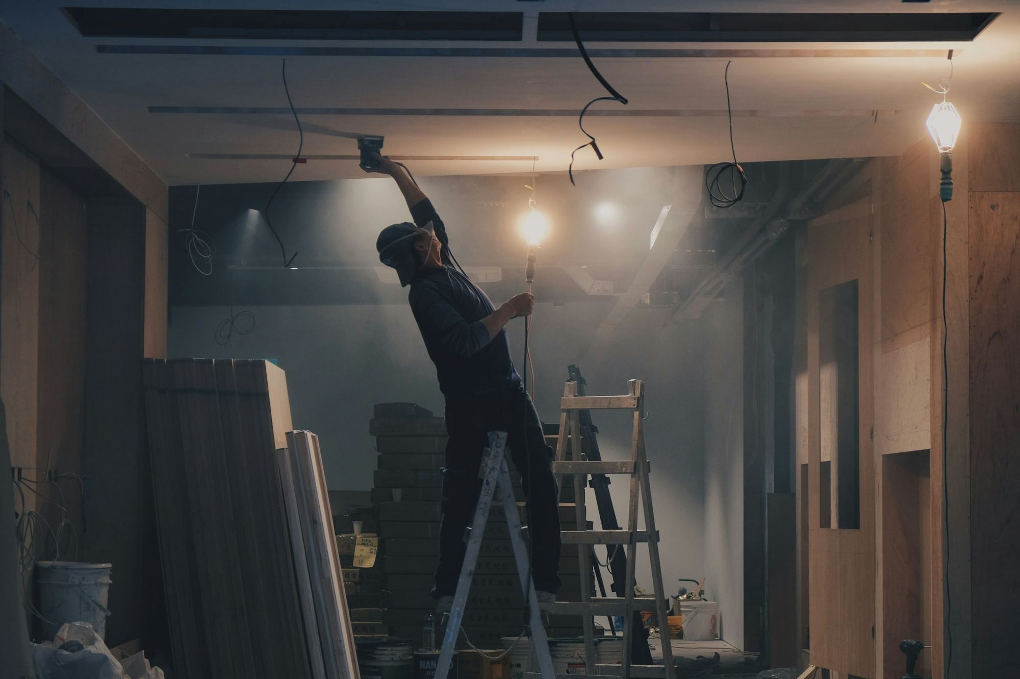 Commercial general contractor in Raleigh NC managing an office tenant upfit