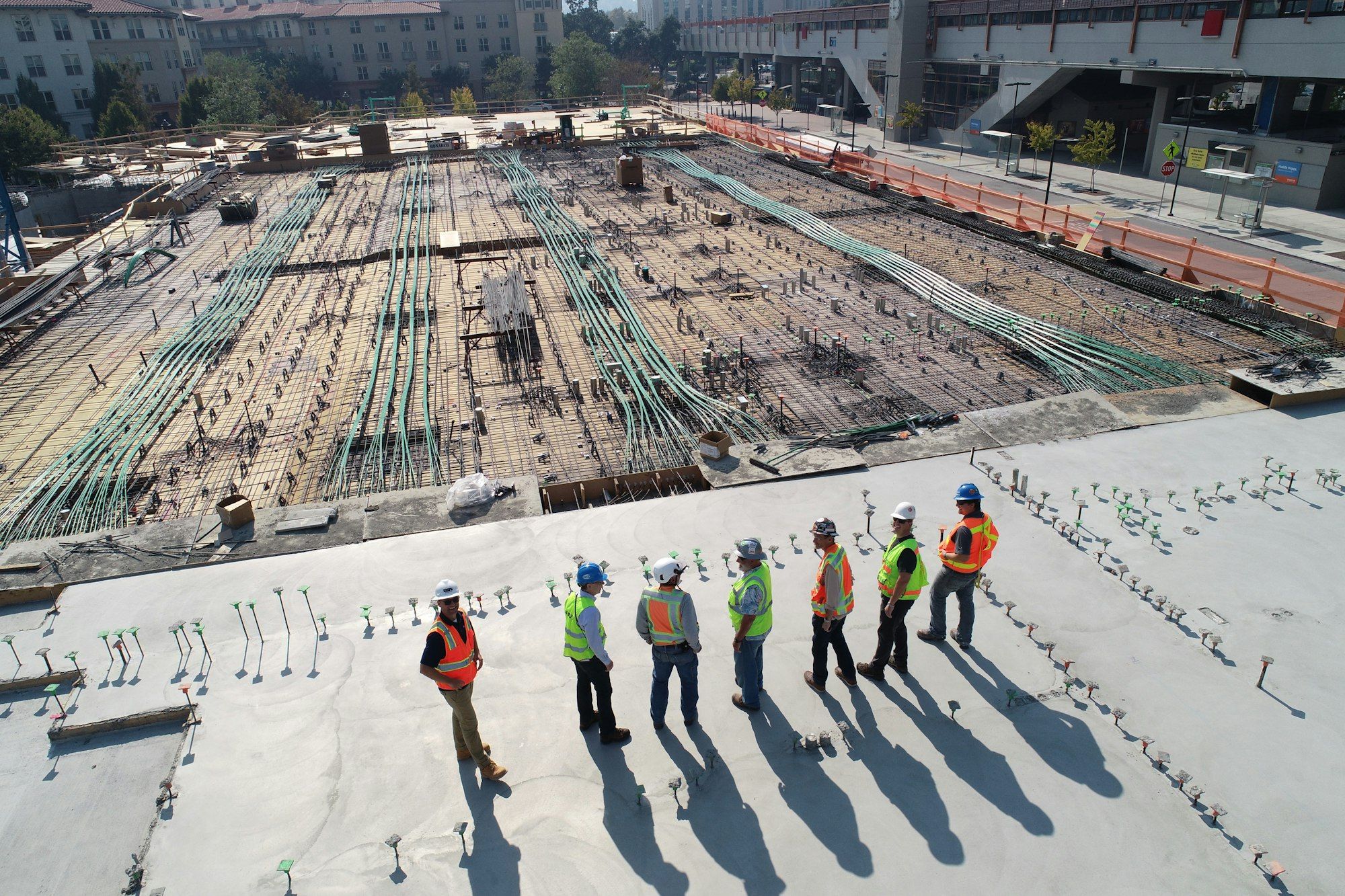 Construction site in Apex NC managed by Blue Sky Services general contractors